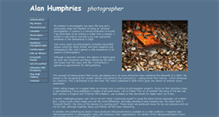 Desktop Screenshot of alanhumphriesphotographer.co.uk