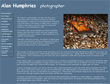 Tablet Screenshot of alanhumphriesphotographer.co.uk